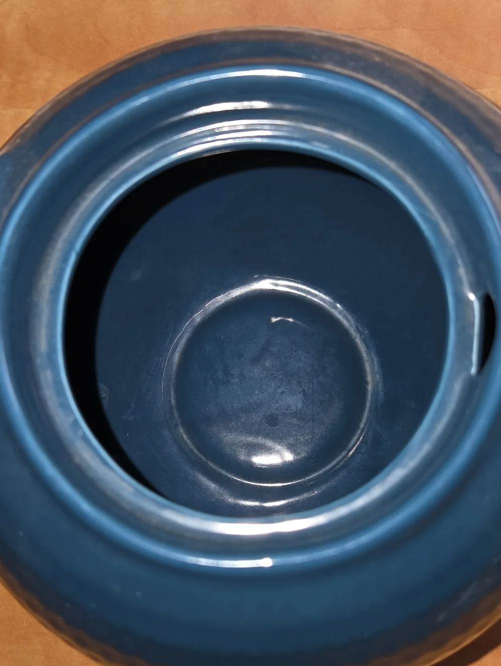 DAVIDsTEA Navy Blue Ceramic Dimpled Teapot – Tetsubin Style Steeper Pot